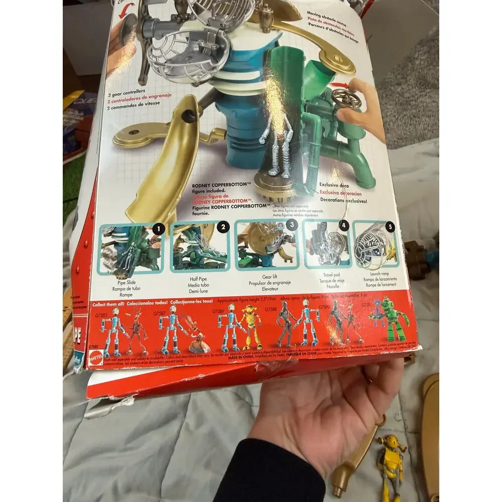 Robots Pod Escape Playset Mattel Movie Toy + 3 Action Figures